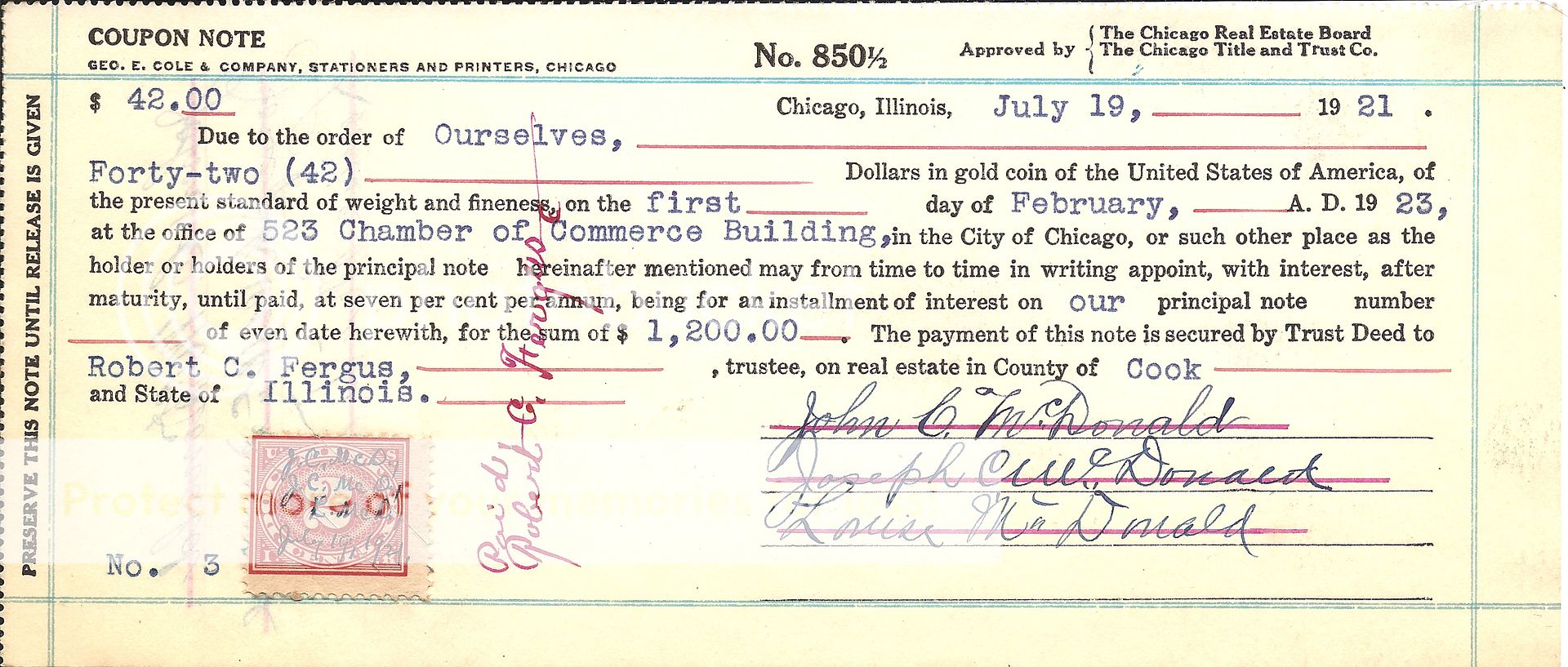 How to determine value of Revenue stamps on documents. Stamp